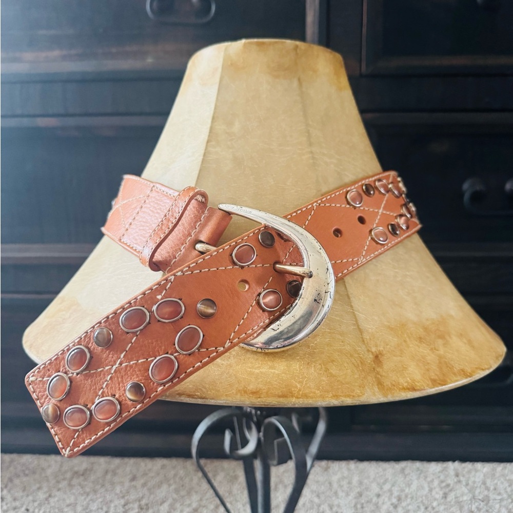 Michael Kors Brown Belt with Silver Buckle